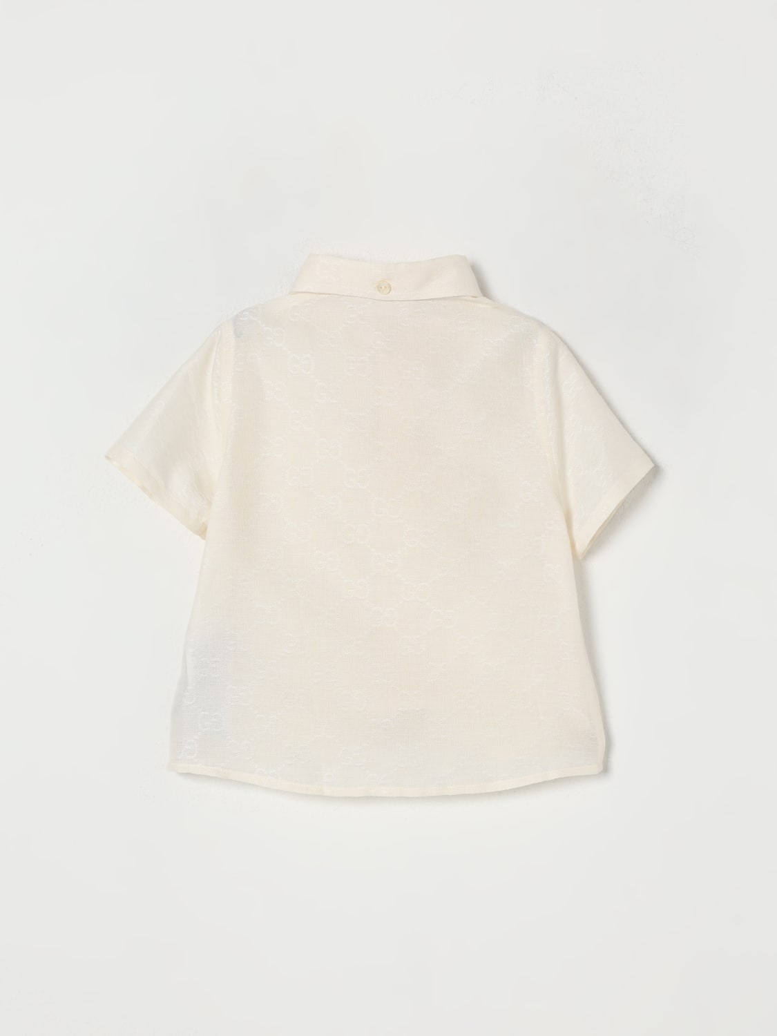 GUCCI CAMICIA: Camicia Gucci in cotone con monogram , Bianco - Img 2