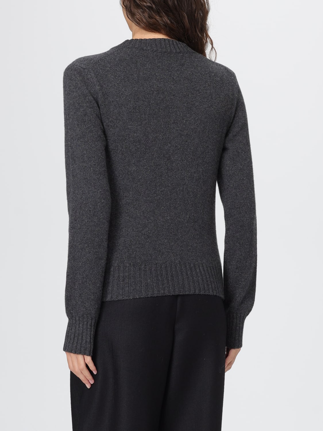 AMI PARIS SWEATER: Sweater woman Ami Paris, Charcoal - Img 2