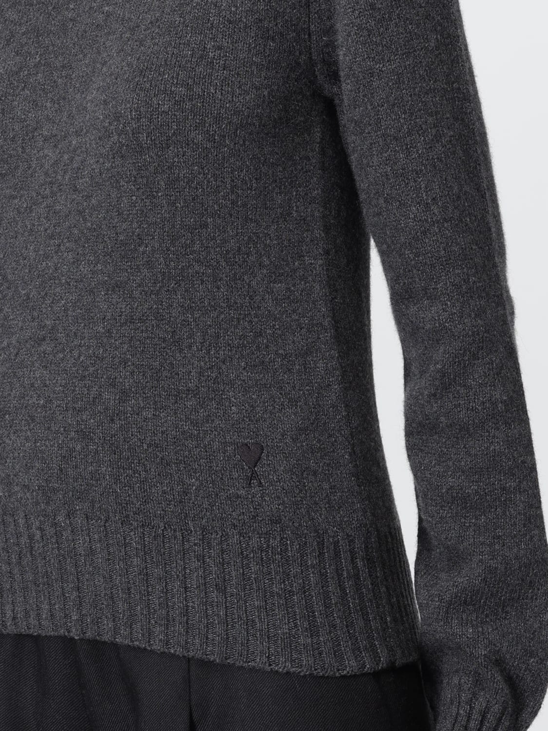 AMI PARIS SWEATER: Sweater woman Ami Paris, Charcoal - Img 3