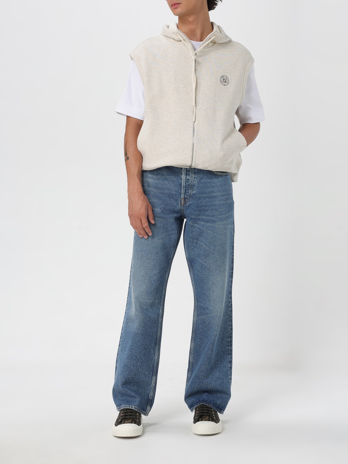 FENDI SWEATSHIRT: Sweatshirt men Fendi, Natural - Img 2