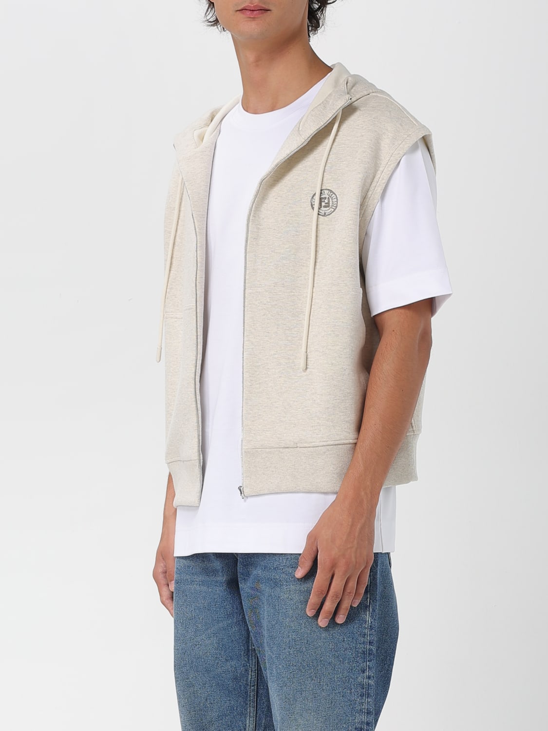 FENDI SWEATSHIRT: Sweatshirt men Fendi, Natural - Img 4