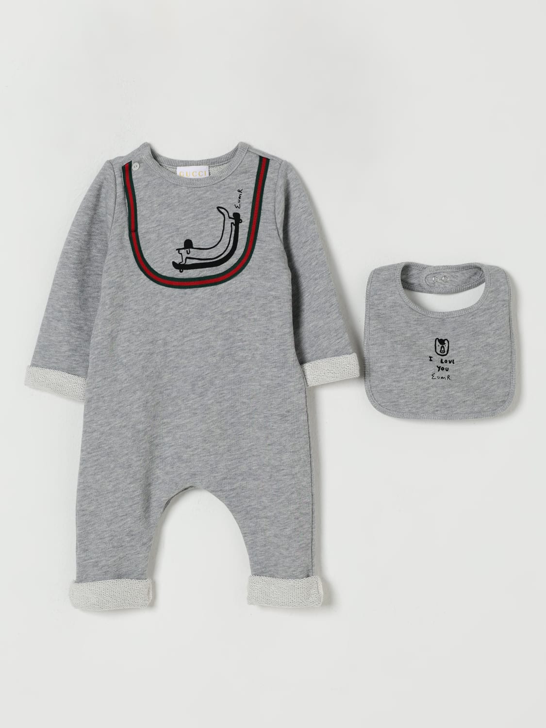 GUCCI JUMPSUIT: Pack kids Gucci, Grey - Img 1
