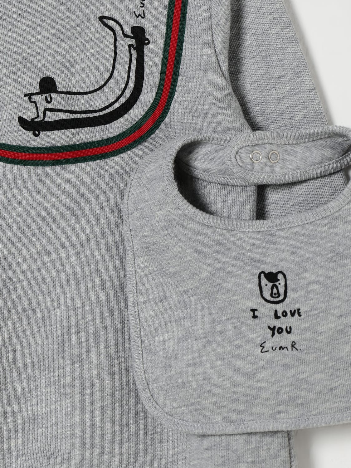 GUCCI JUMPSUIT: Pack kids Gucci, Grey - Img 3