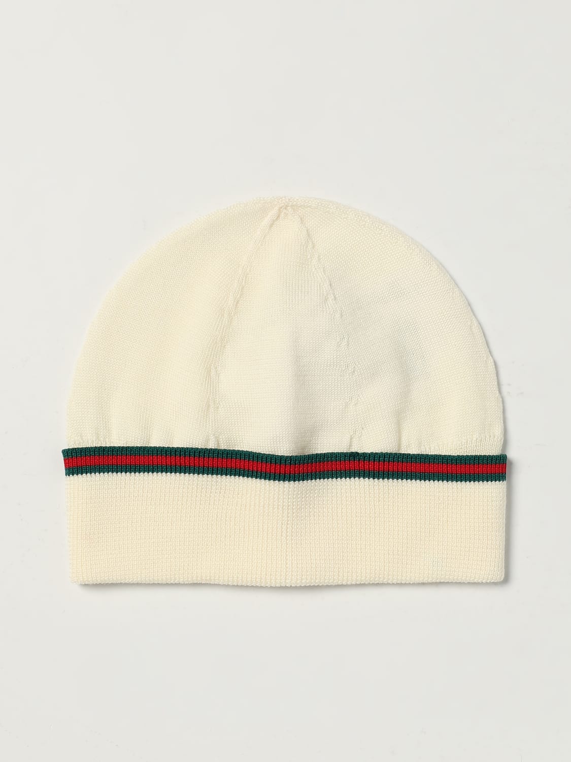 GUCCI GORRO: Gorro niños Gucci, Blanco - Img 1