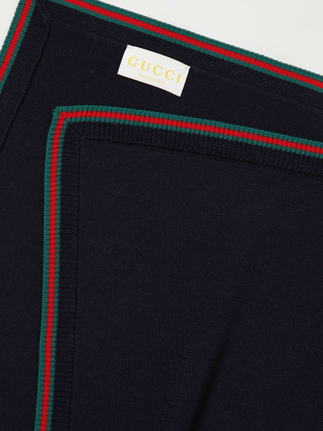 GUCCI MANTA: Manta niños Gucci, Azul Oscuro - Img 3