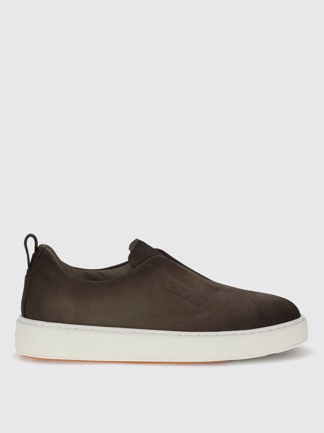 SANTONI SNEAKERS: Sneakers men Santoni, Beige - Img 1