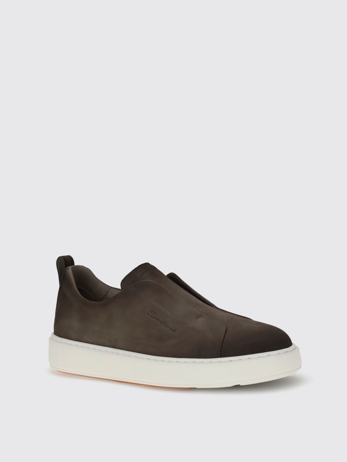 SANTONI SNEAKERS: Sneakers men Santoni, Beige - Img 2