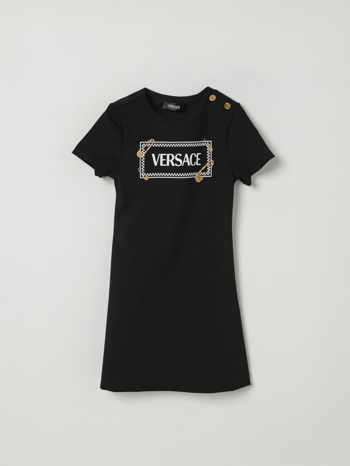 VERSACE VESTIDO: Vestido niños Versace, Negro - Img 1