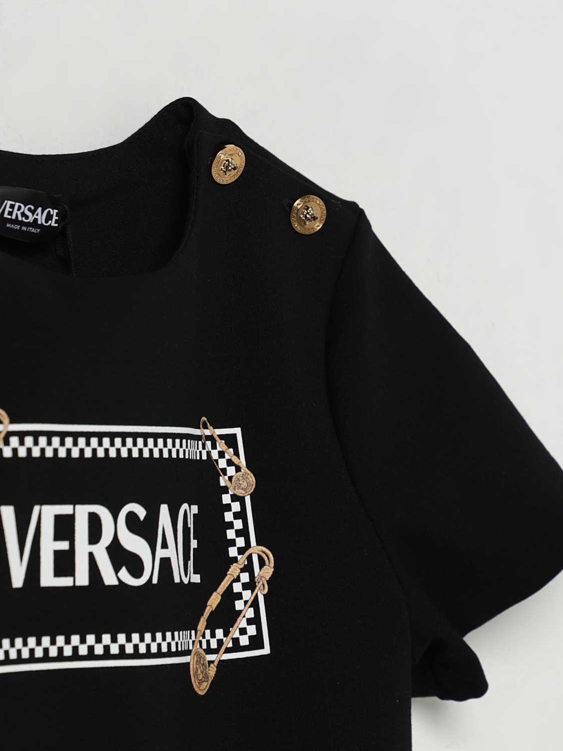 VERSACE VESTIDO: Vestido niños Versace, Negro - Img 3