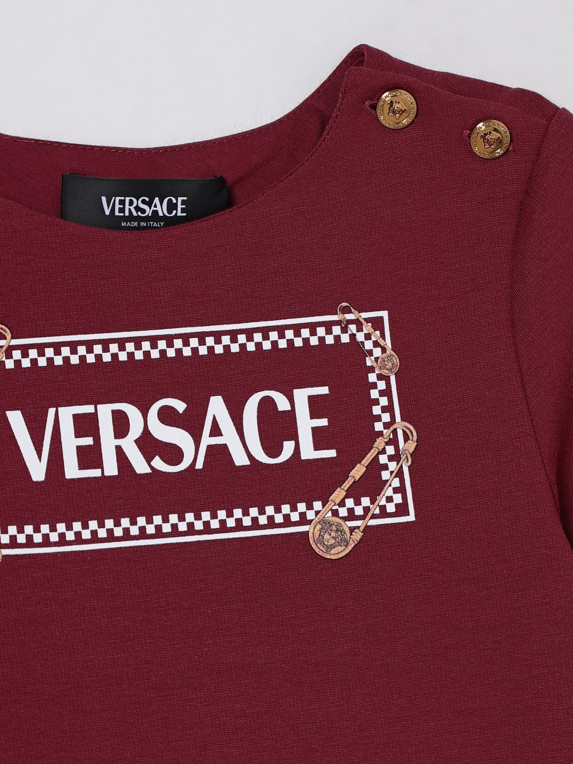 VERSACE VESTIDO: Vestido niños Versace, Granate - Img 3