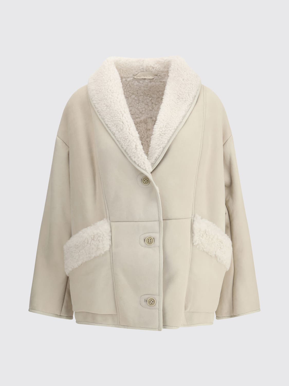 SALVATORE SANTORO COAT: Jacket woman Salvatore Santoro, Ivory - Img 1