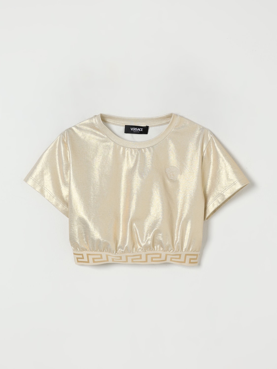 VERSACE T-SHIRT: T-shirt kinder Versace, Gold - Img 1