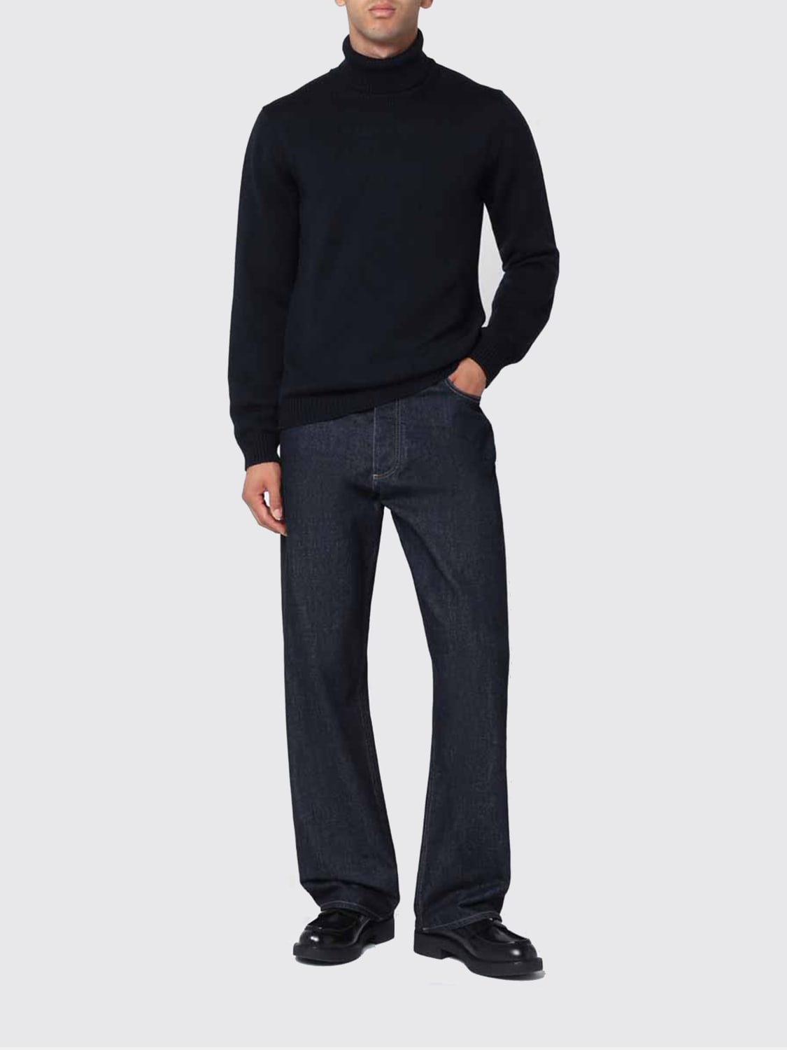 ROBERTO COLLINA SWEATER: Sweater men Roberto Collina, Navy - Img 2