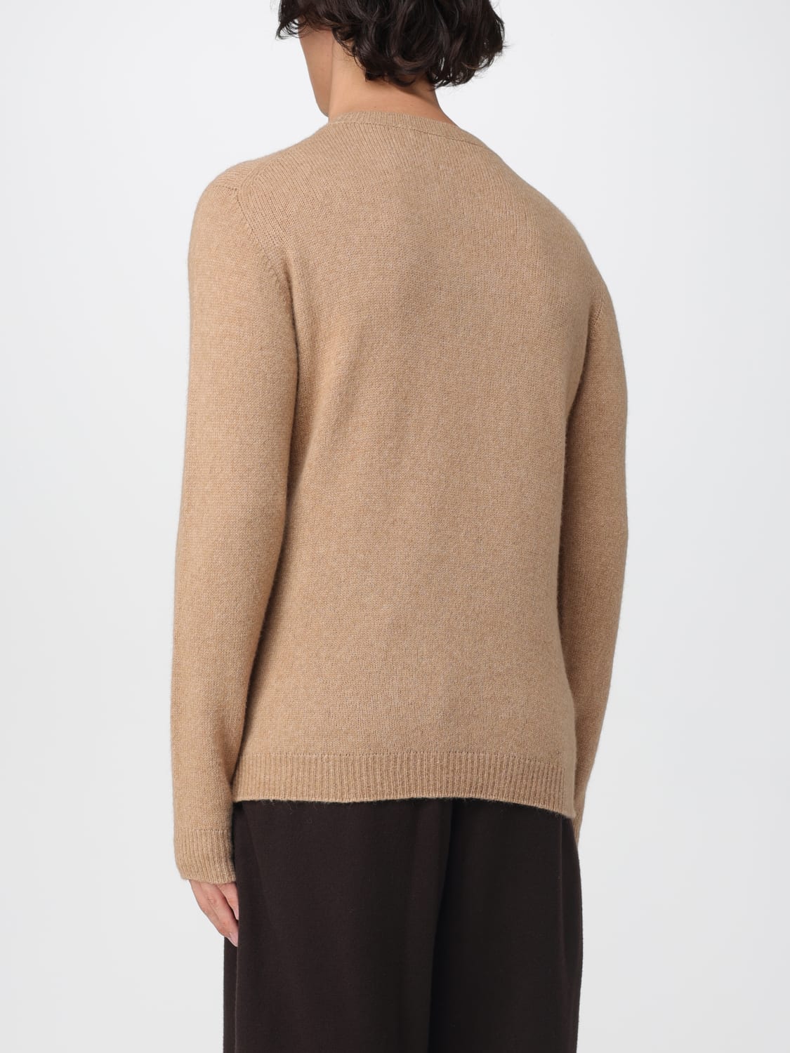 ROBERTO COLLINA MAGLIA: Maglia in lana merino Roberto Collina, Beige - Img 2