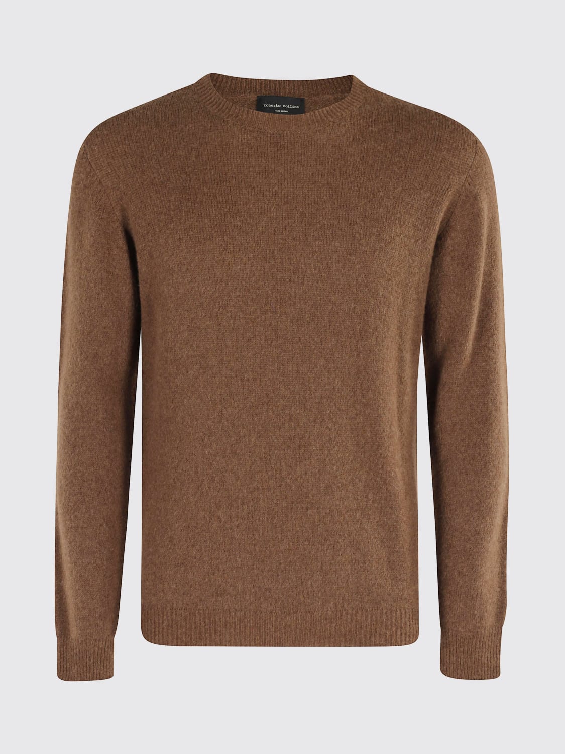 ROBERTO COLLINA SWEATER: Sweater men Roberto Collina, Tobacco - Img 1