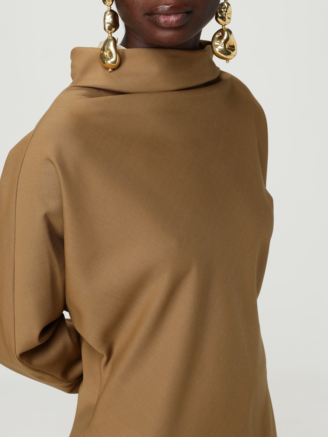 ALBERTA FERRETTI 连衣裙: 连衣裙 女士 Alberta Ferretti, 棕色 - Img 4