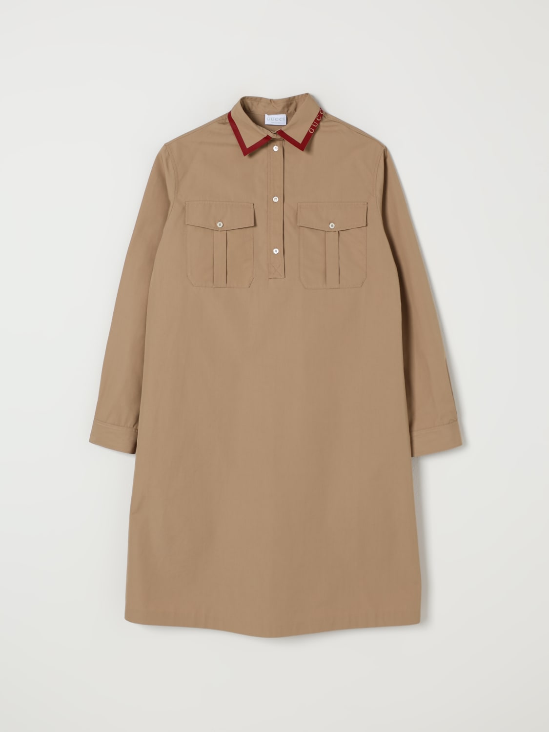 GUCCI KLEID: Kleid kinder Gucci, Beige - Img 1