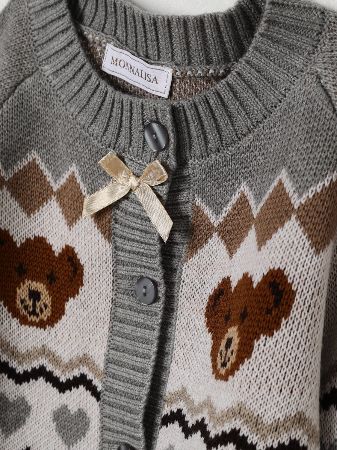 MONNALISA PULLOVER: Pullover kinder Monnalisa, Grau - Img 3