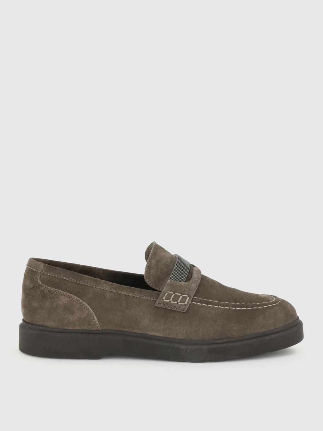 BRUNELLO CUCINELLI LOAFER: Shoes woman Brunello Cucinelli, Mud - Img 1