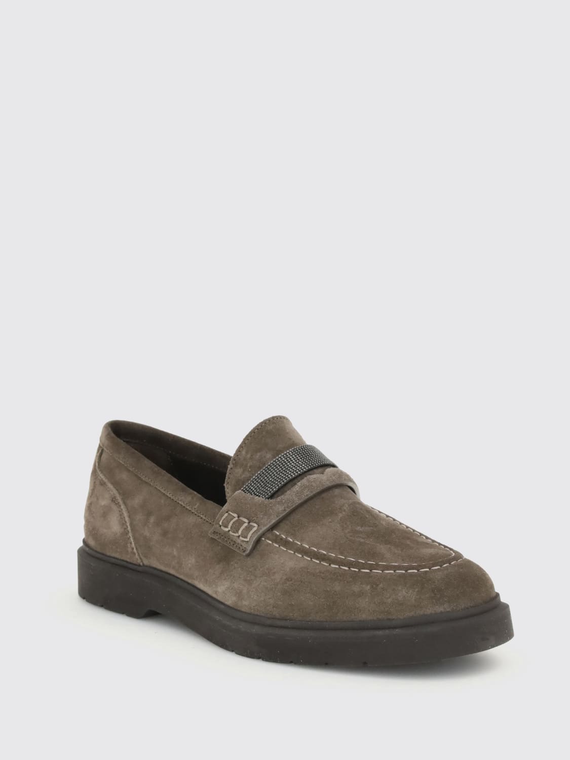 BRUNELLO CUCINELLI LOAFER: Shoes woman Brunello Cucinelli, Mud - Img 2