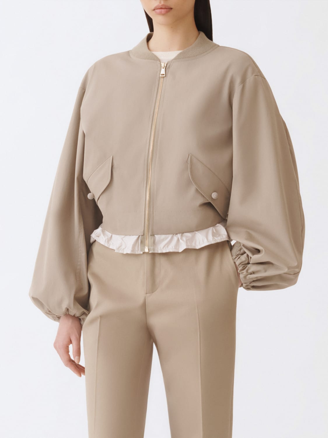FABIANA FILIPPI JACKET: Coat woman Fabiana Filippi, Olive - Img 1