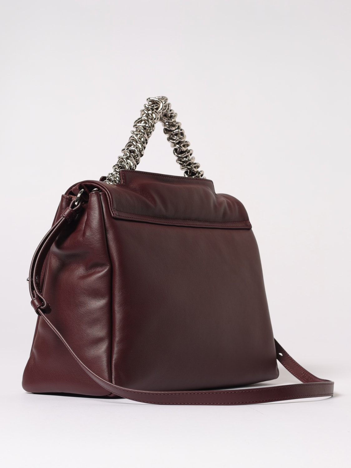 ORCIANI BORSA A MANO: Borsa Sveva Soft Orciani in nappa, Bianco - Img 2