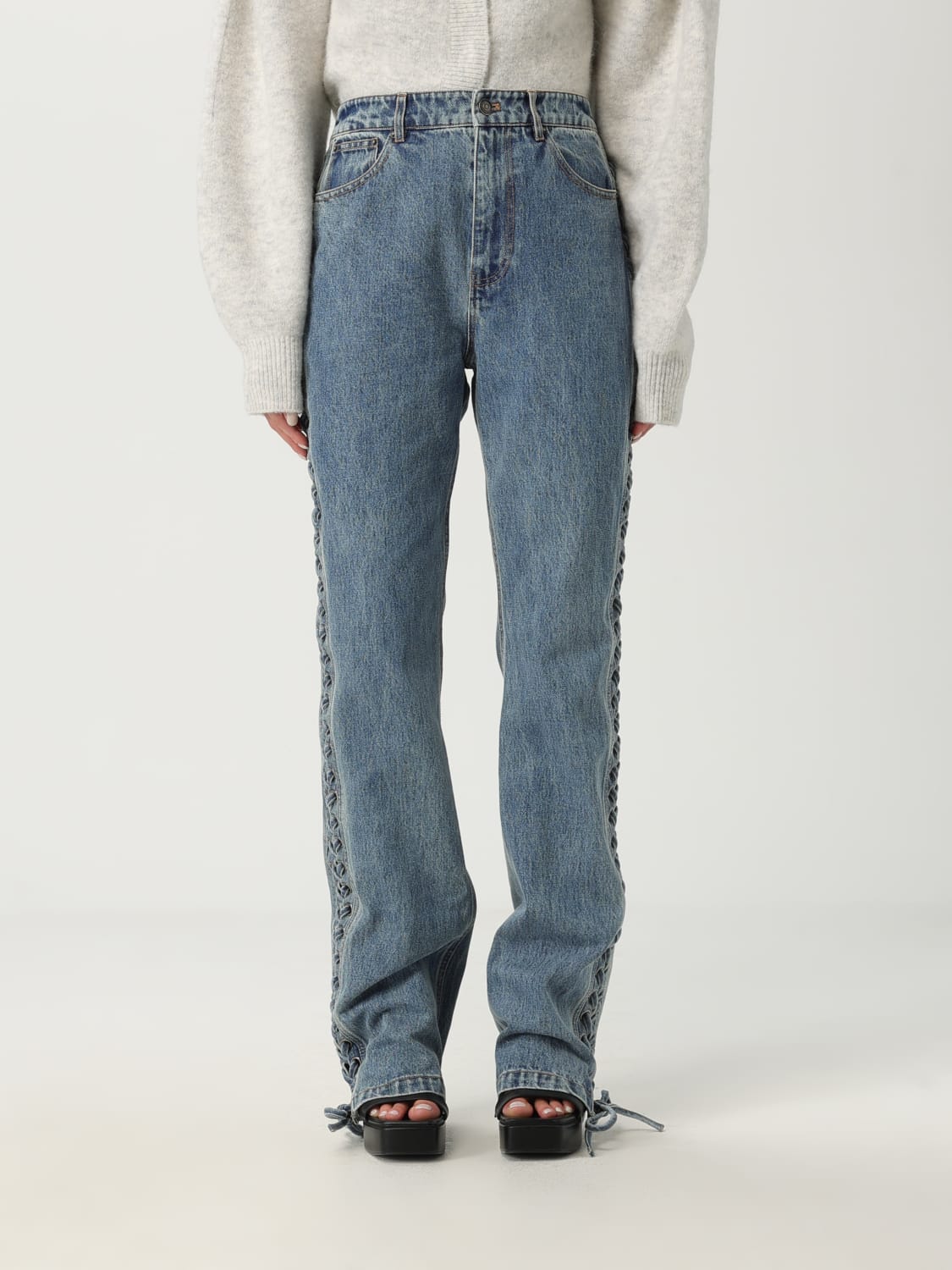 ROTATE JEANS: Jeans woman Rotate, Black - Img 1