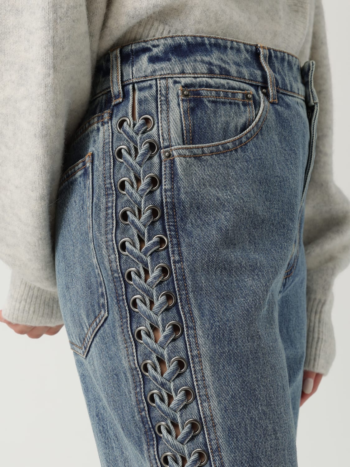 ROTATE JEANS: Jeans woman Rotate, Black - Img 4