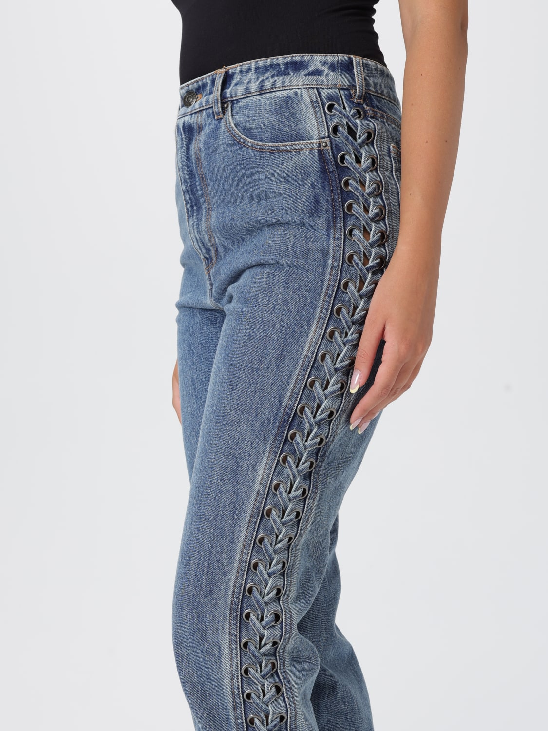 ROTATE JEANS: Jeans woman Rotate, Blue - Img 3