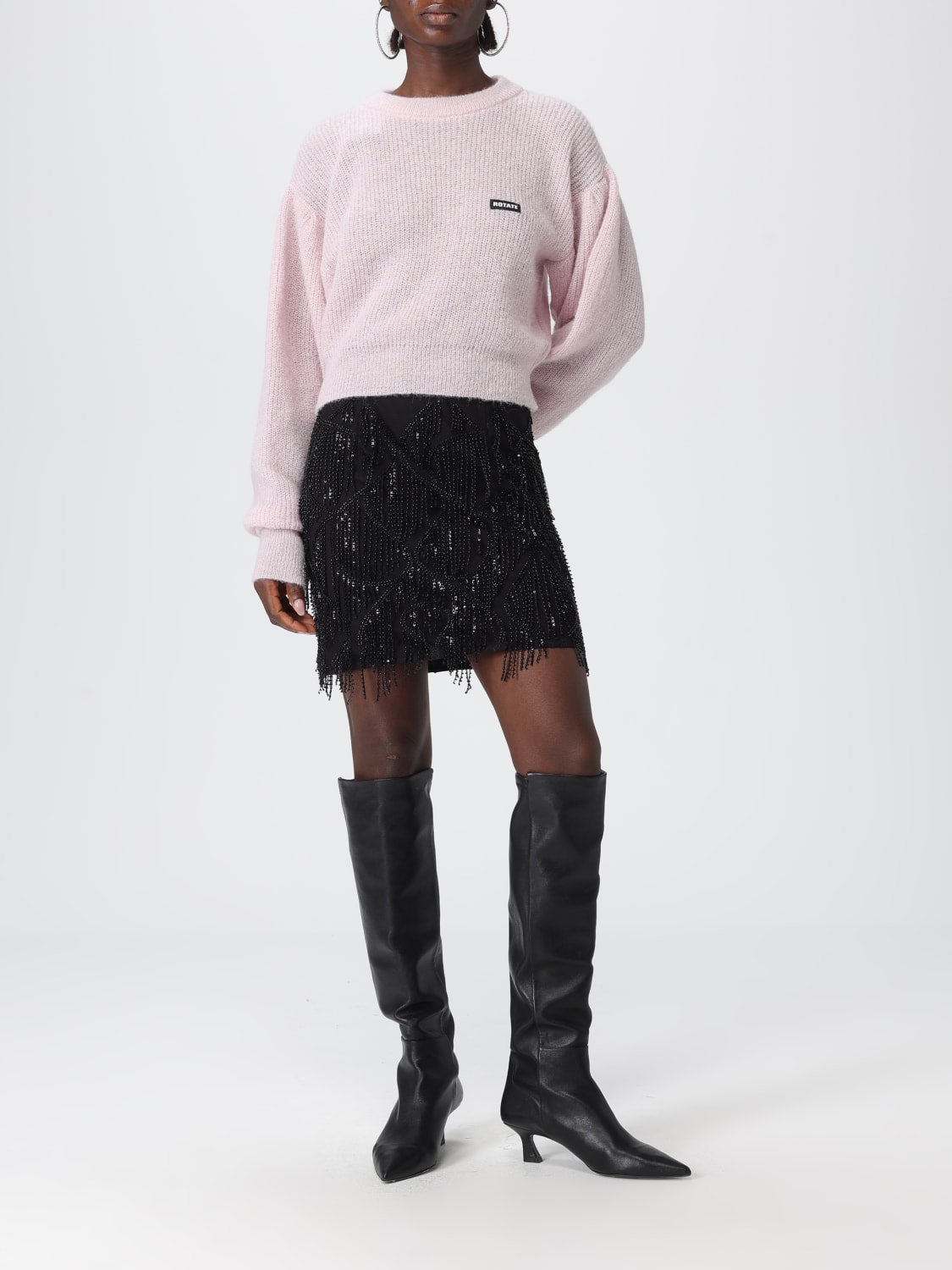 ROTATE PULL: Pull femme Rotate, Rose - Img 2