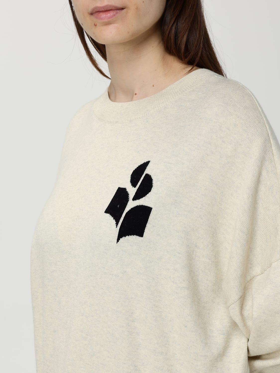 ISABEL MARANT ETOILE MAGLIA: Pullover Isabel Marant Etoile in misto cotone, Grigio - Img 3