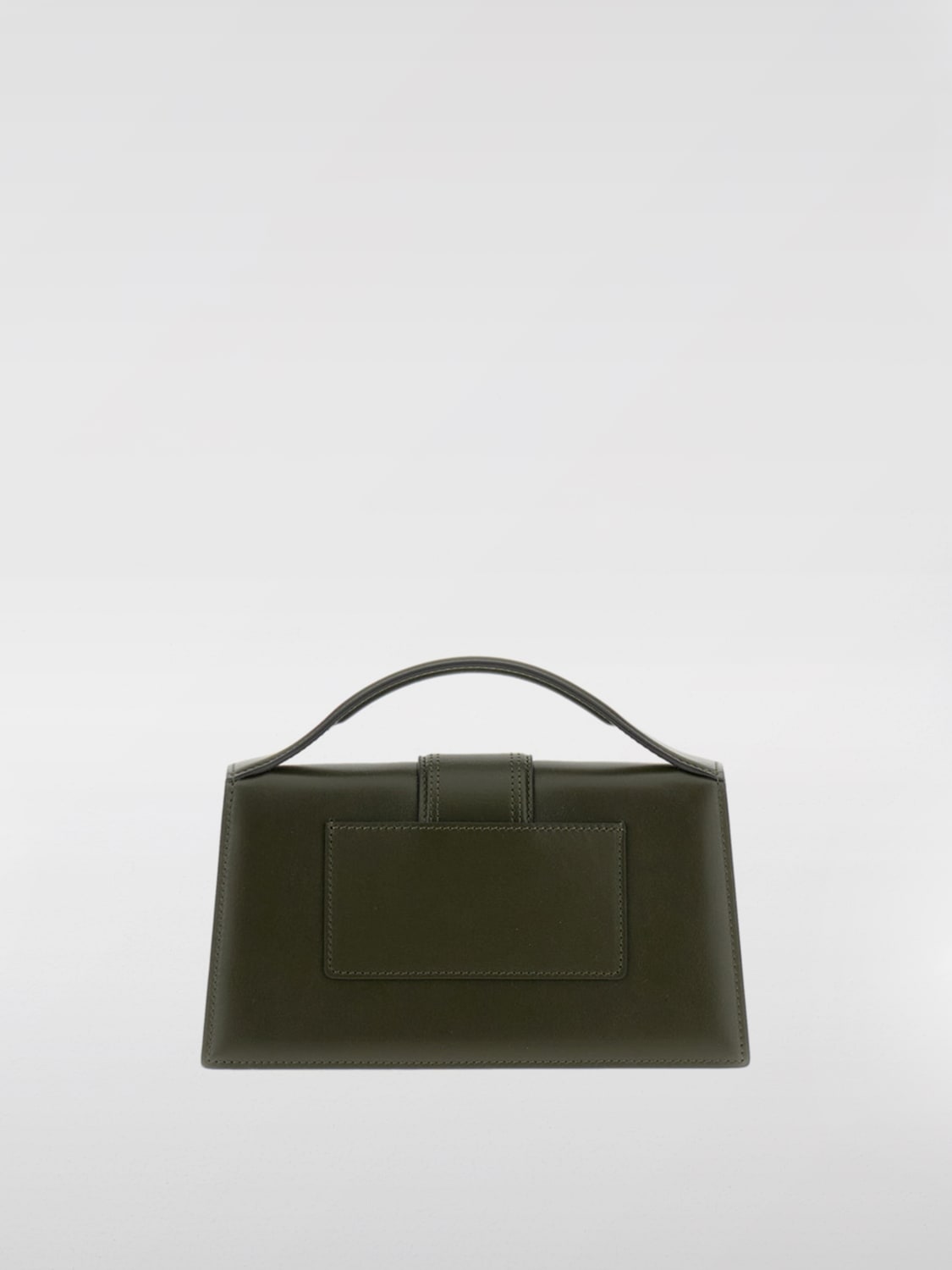 JACQUEMUS BORSA MINI: Borsa Le Grand Bambino Jacquemus in pelle , Verde - Img 2