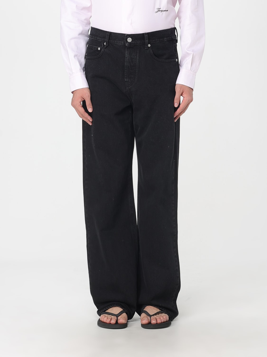 JACQUEMUS JEANS: Jeans men Jacquemus, Black - Img 1