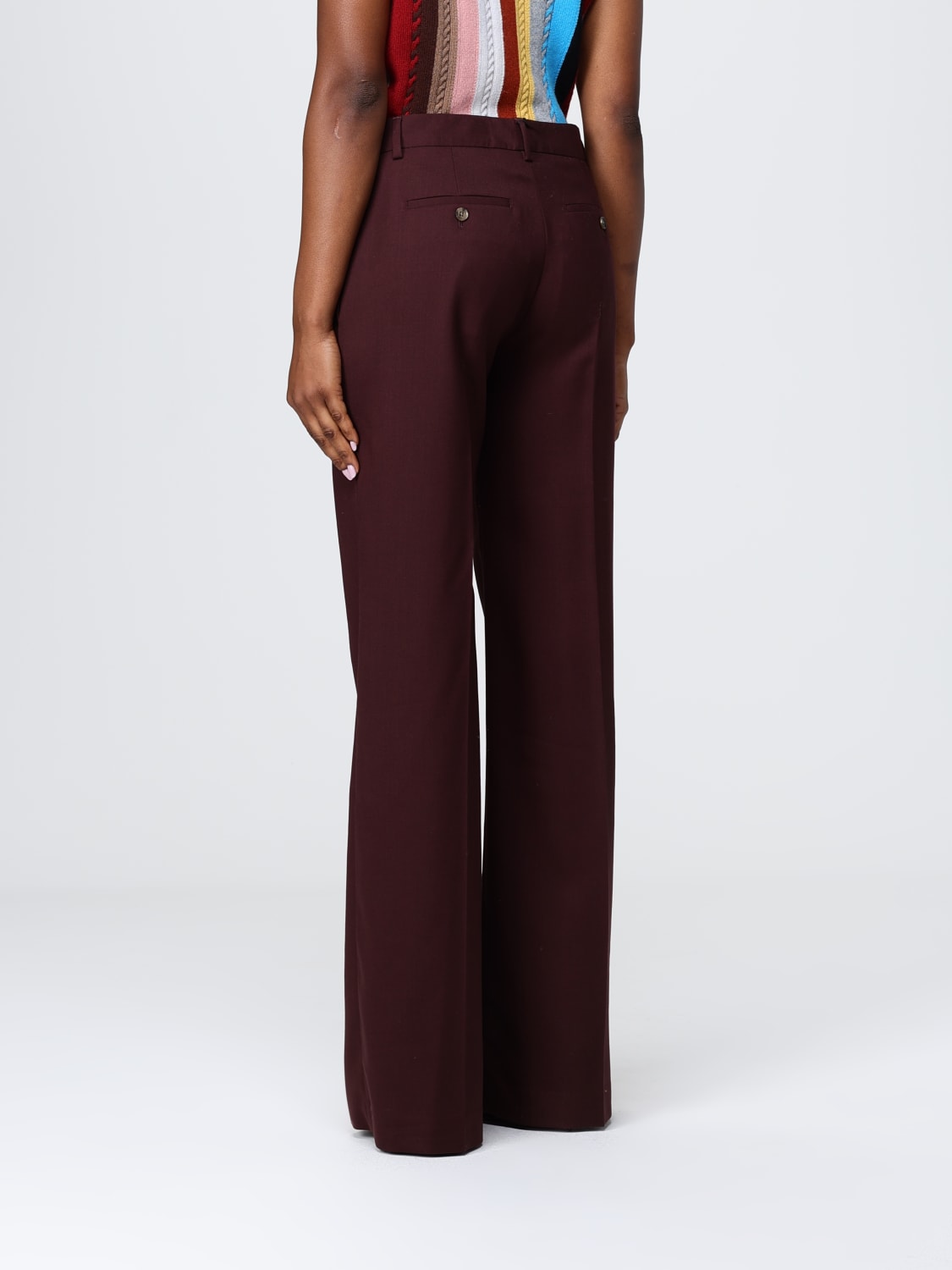 PAUL SMITH PANTALON: Pantalon femme Paul Smith, Bordeaux - Img 3