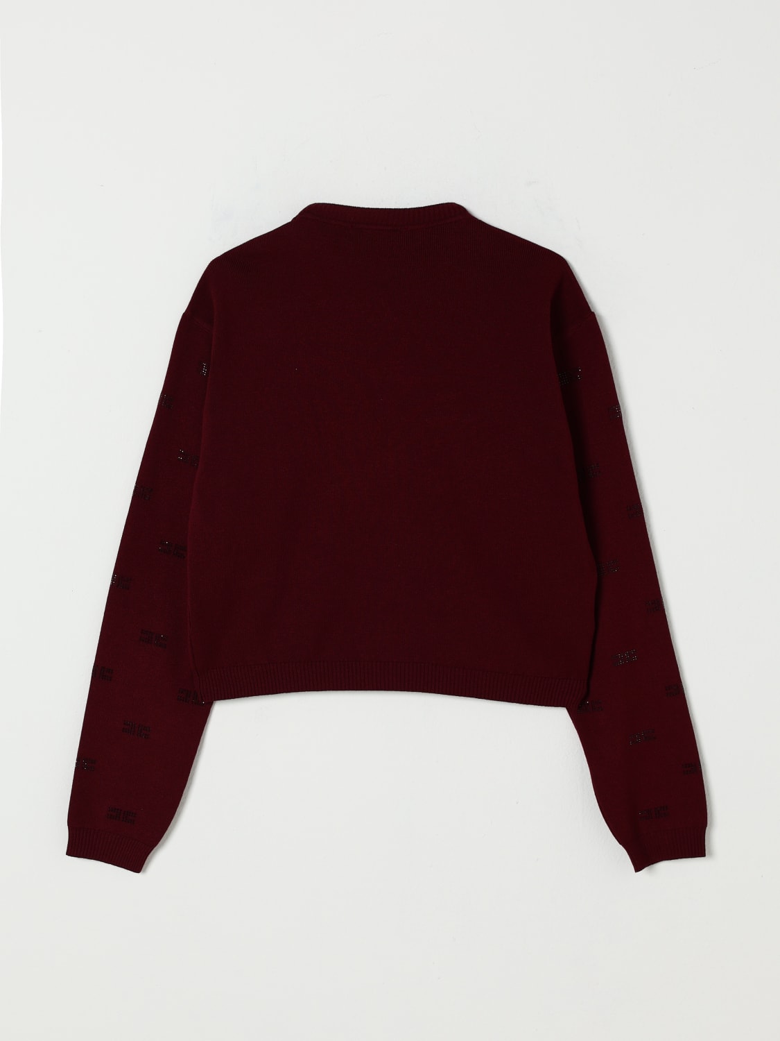 ELISABETTA FRANCHI LA MIA BAMBINA 毛衣: 外套 儿童 Elisabetta Franchi La Mia Bambina, 樱桃色 - Img 2