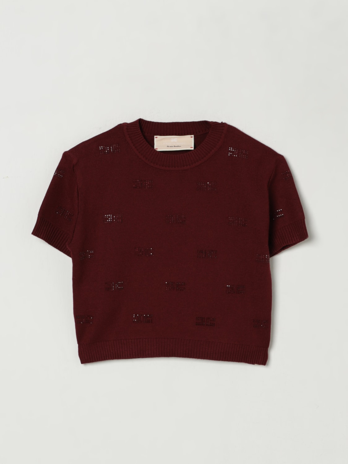 ELISABETTA FRANCHI LA MIA BAMBINA SWEATER: Sweater kids Elisabetta Franchi La Mia Bambina, Red - Img 1