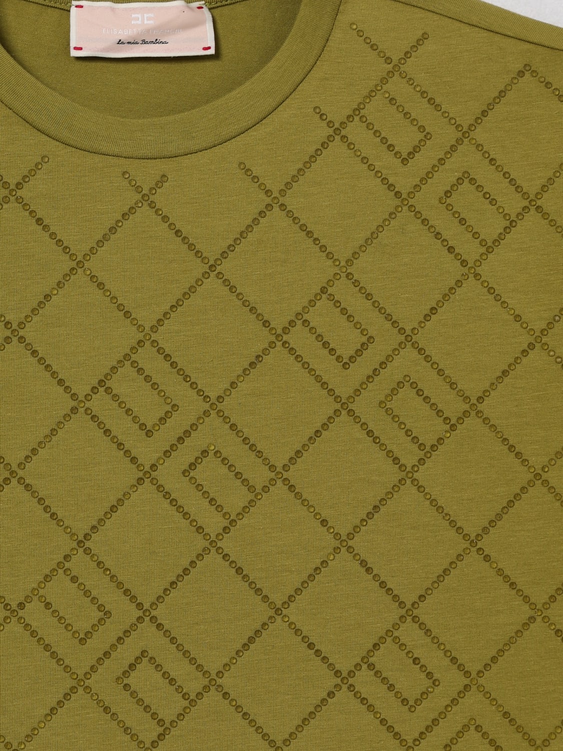 ELISABETTA FRANCHI LA MIA BAMBINA T-SHIRT: T-shirt kids Elisabetta Franchi La Mia Bambina, Green - Img 3
