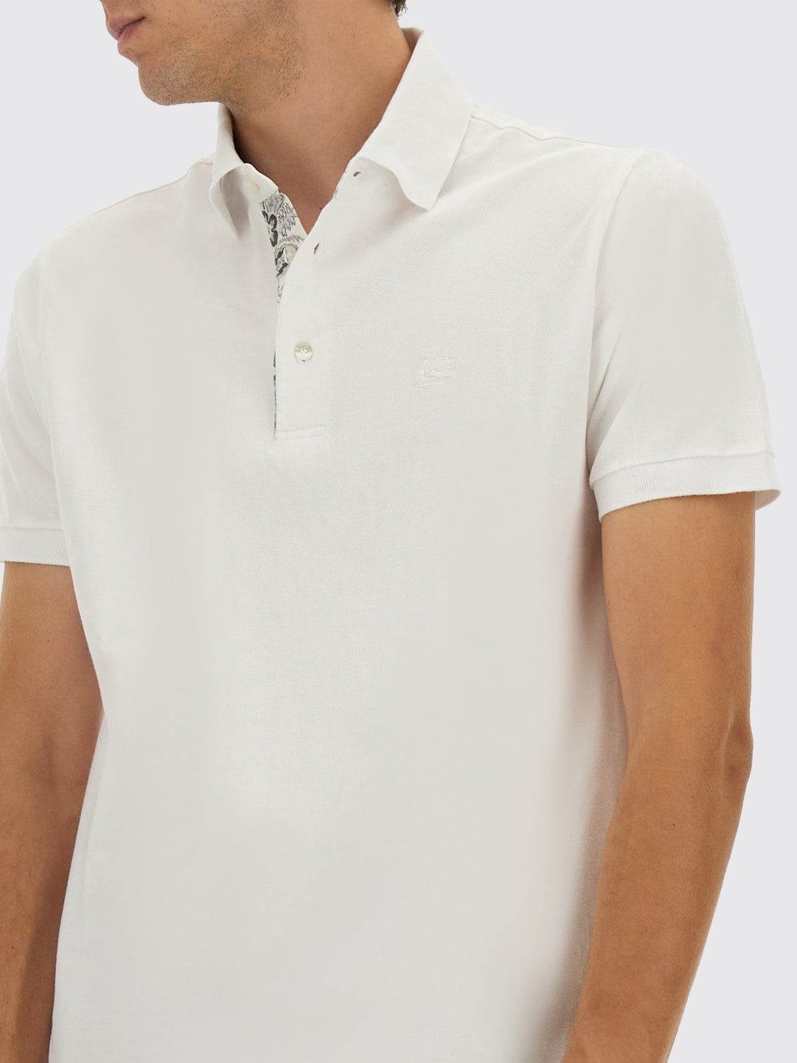 ETRO POLO: Polo hombre Etro, Blanco - Img 4