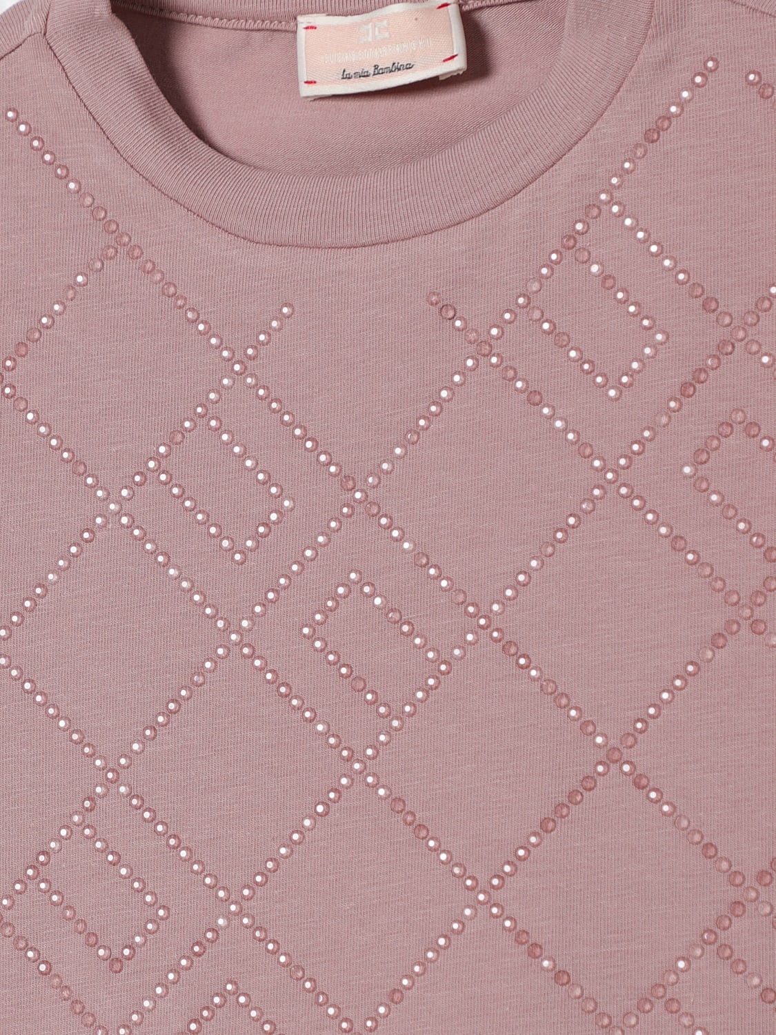 ELISABETTA FRANCHI LA MIA BAMBINA T-SHIRT: T-shirt kids Elisabetta Franchi La Mia Bambina, Beige - Img 3