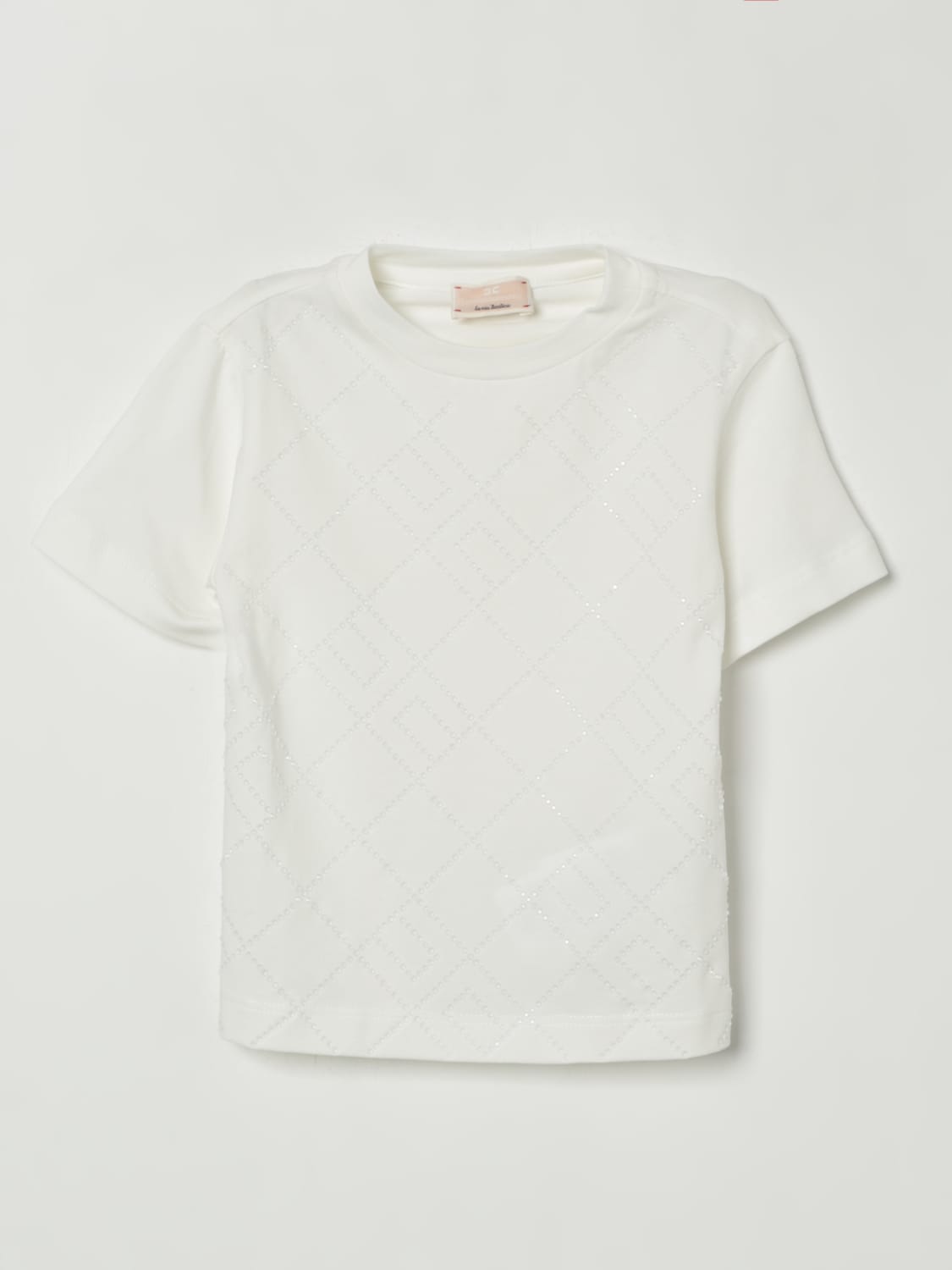 ELISABETTA FRANCHI LA MIA BAMBINA CAMISETA: Camiseta niños Elisabetta Franchi La Mia Bambina, Marfil - Img 1