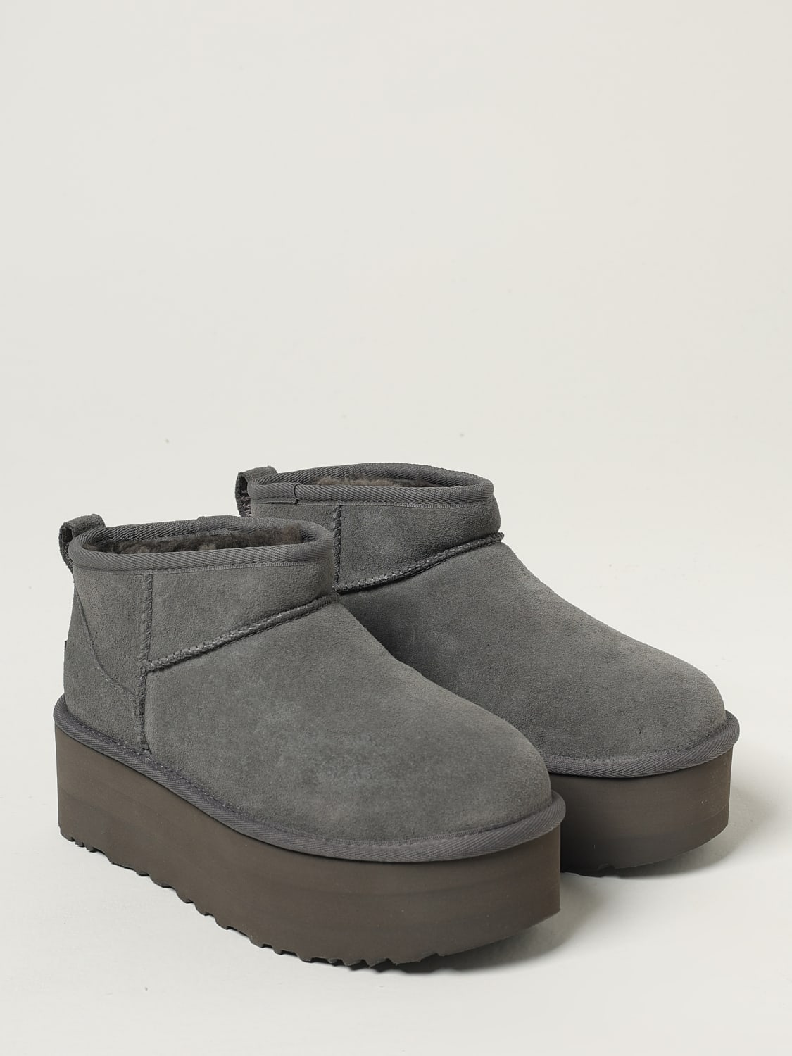 UGG BOOTS: Flat ankle boots woman UGG, Grey - Img 2