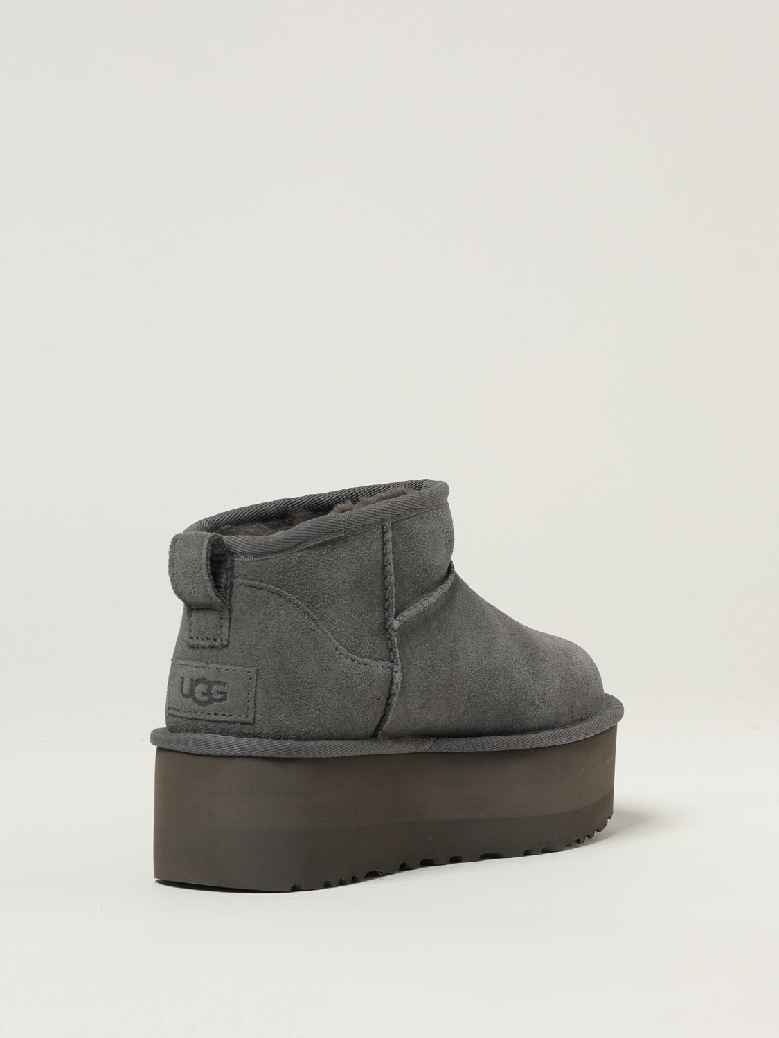 UGG BOOTS: Flat ankle boots woman UGG, Grey - Img 3