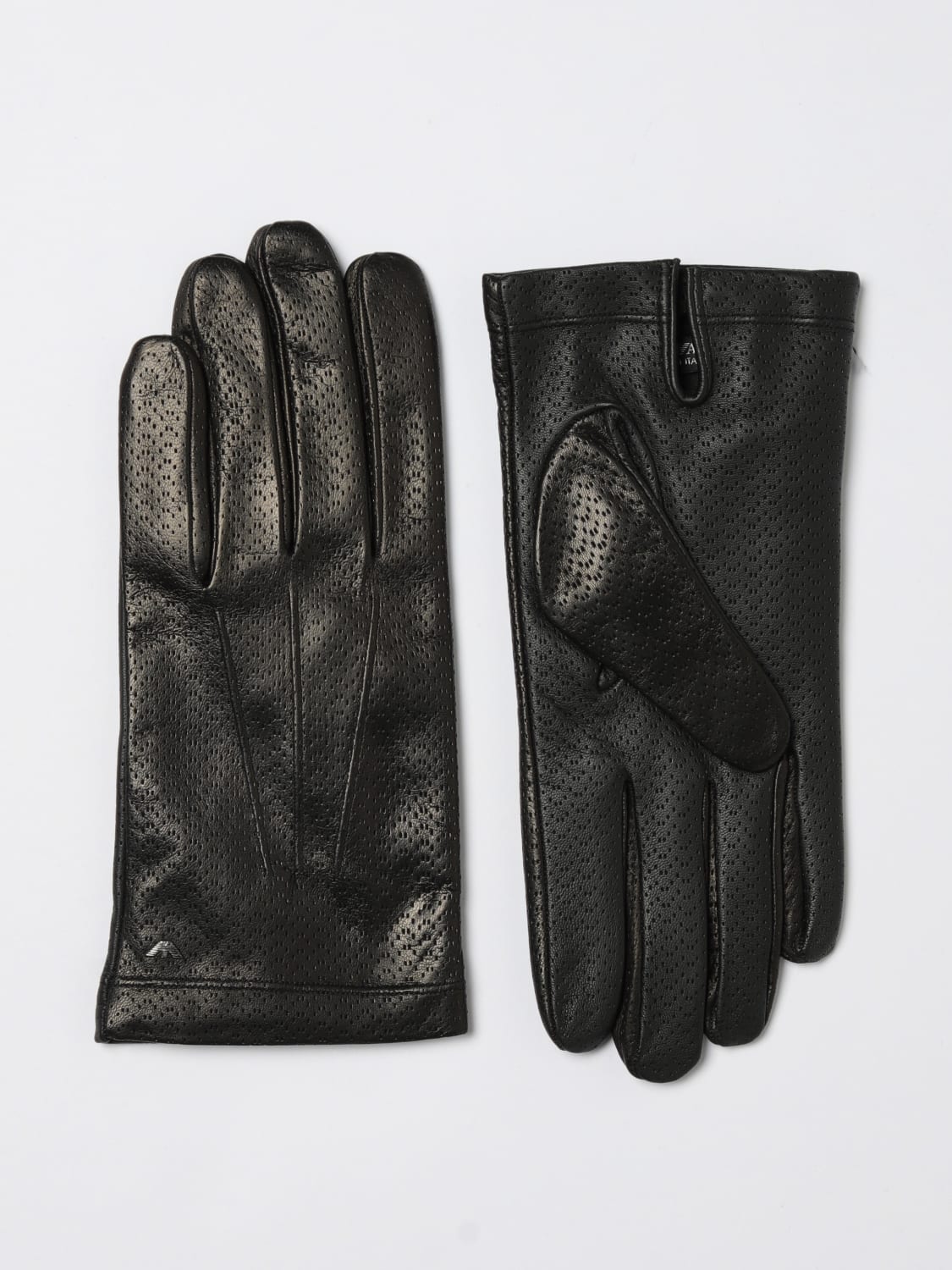 EMPORIO ARMANI GLOVES: Gloves men Emporio Armani, Black - Img 1