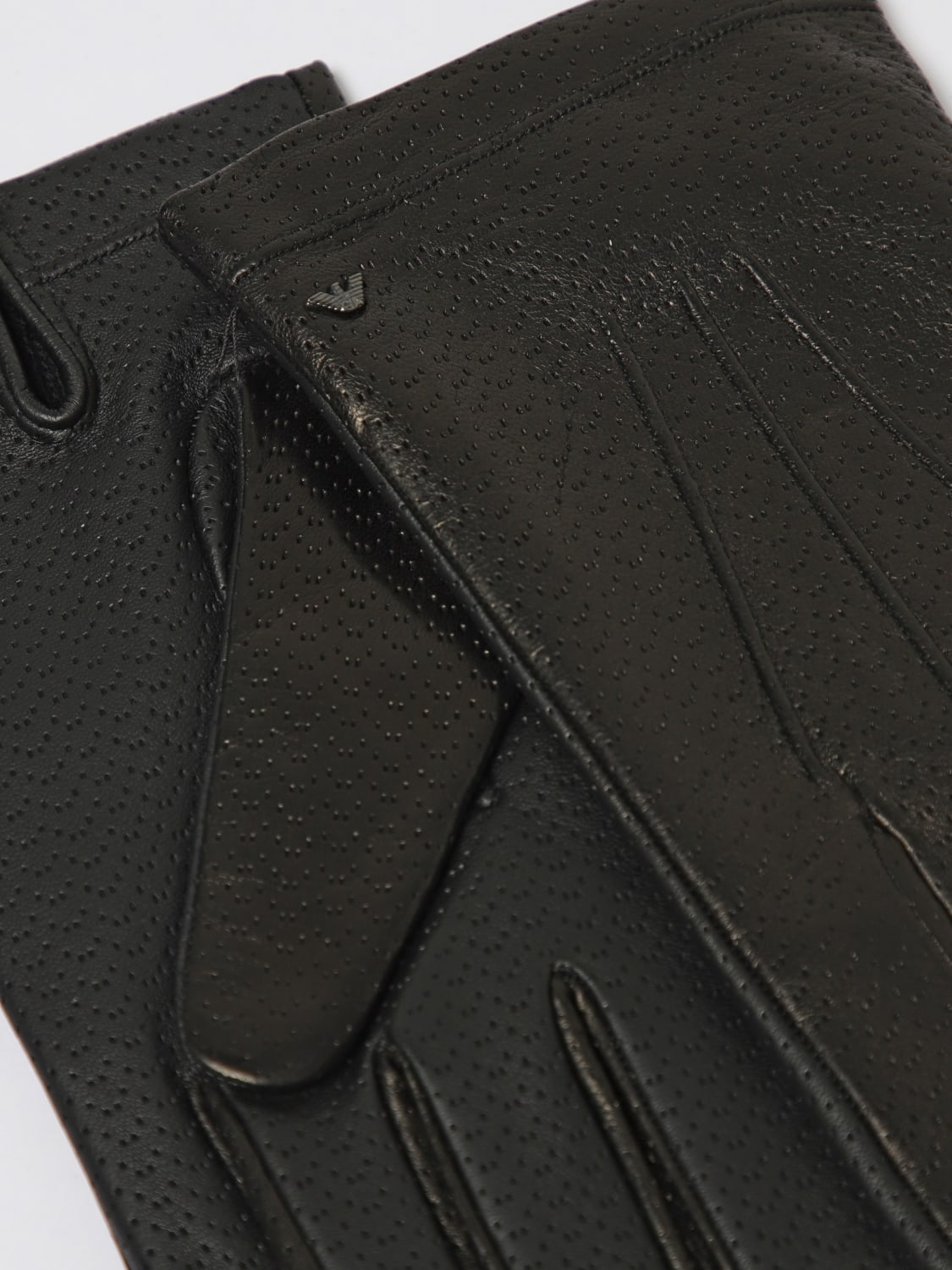 EMPORIO ARMANI GLOVES: Gloves men Emporio Armani, Black - Img 2