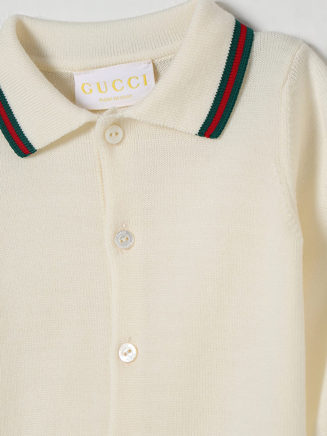 GUCCI TRACKSUIT: Sweater kids Gucci, White - Img 3