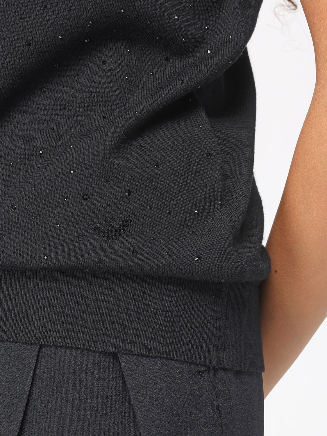 EMPORIO ARMANI TOP: Top femme Emporio Armani, Noir - Img 4