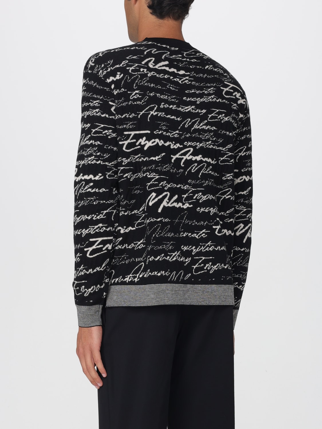 EMPORIO ARMANI SWEATER: Sweater men Emporio Armani, Black 1 - Img 2
