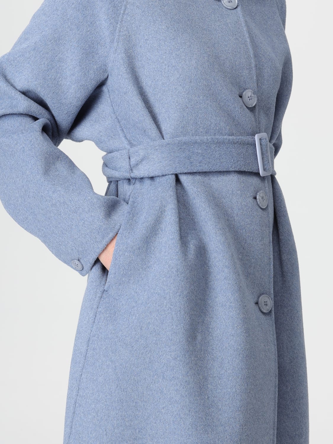 EMPORIO ARMANI MANTEL: Mantel damen Emporio Armani, Hellblau - Img 4