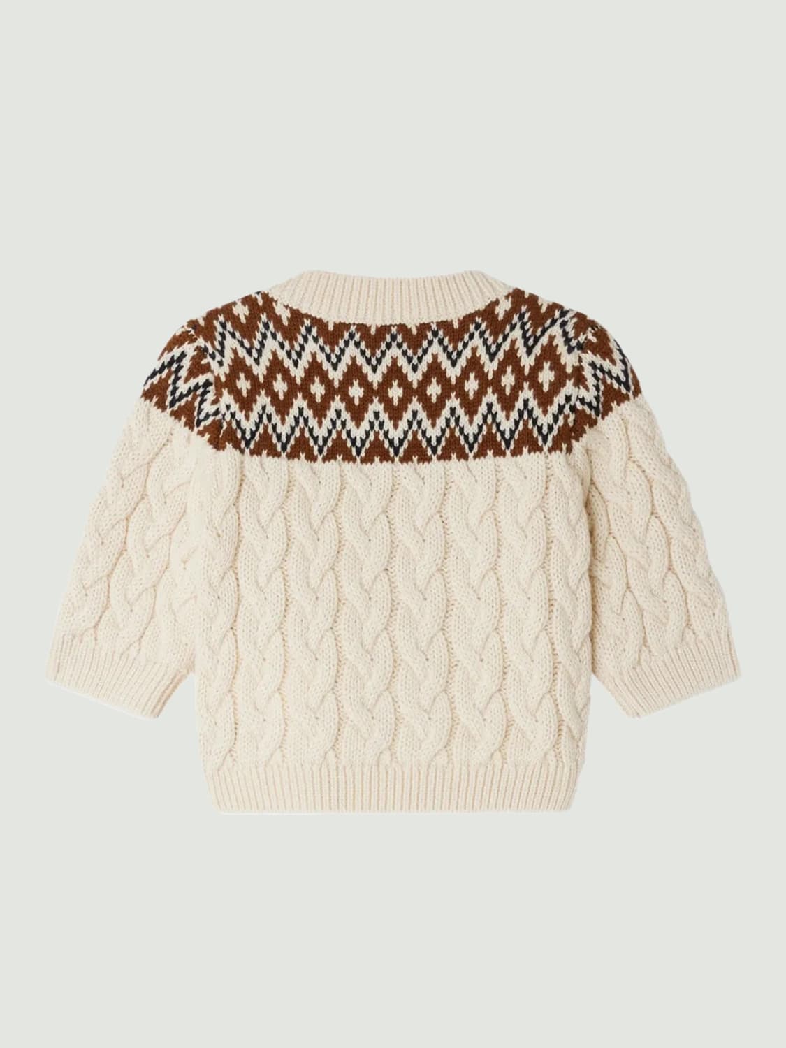 BONPOINT PULL: Pull enfant Bonpoint, Marron - Img 2