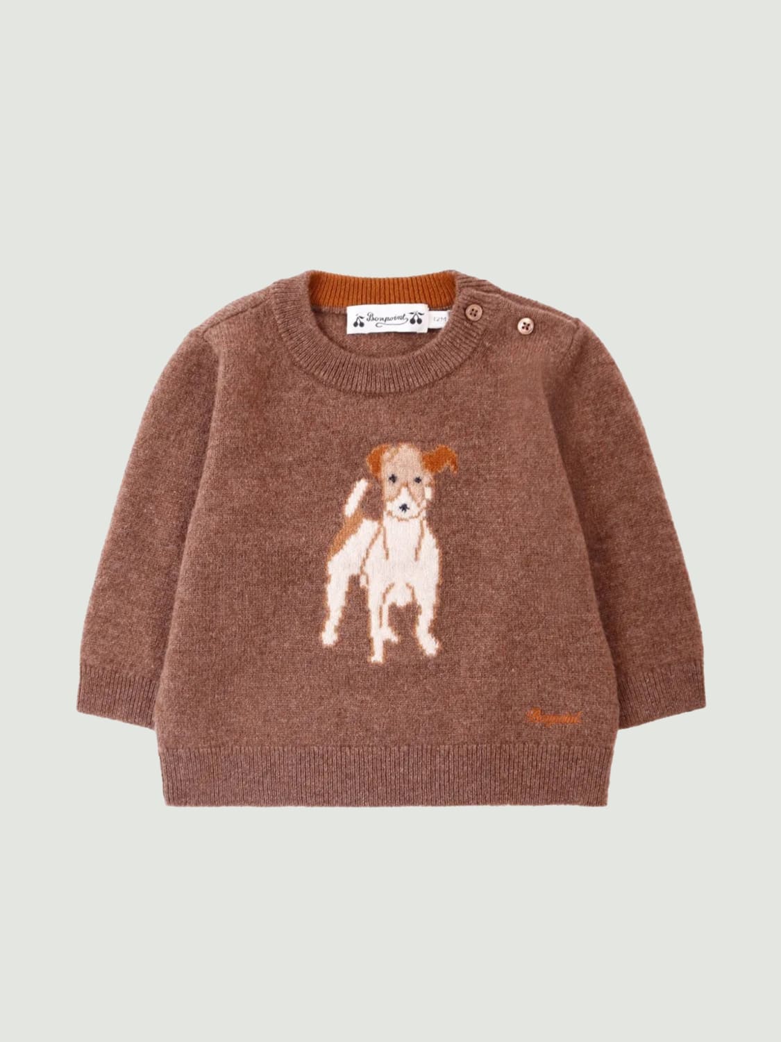 BONPOINT JERSEY: Jersey niños Bonpoint, Marrón - Img 1